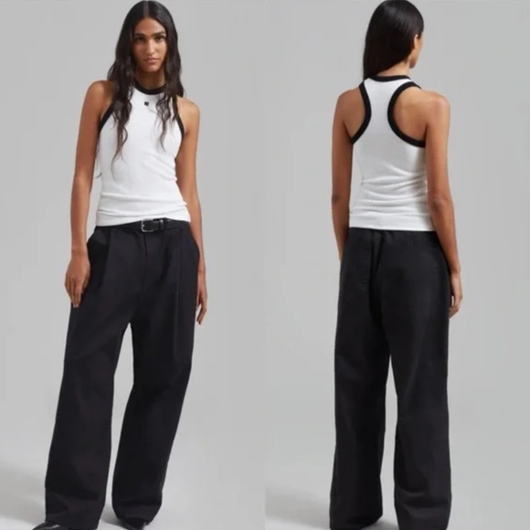The Frankie Shop - DREW DENIM PANTS /black / NWOT / L - Picture 1 of 4